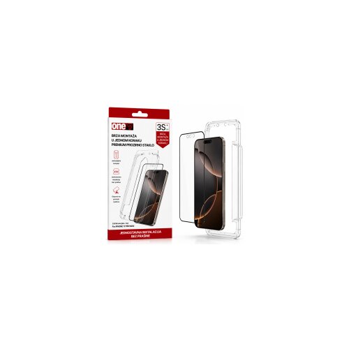  OneS za&amp;scaron;titno staklo sa aplikatorom za iPhone 17 Pro Max Clear Slike