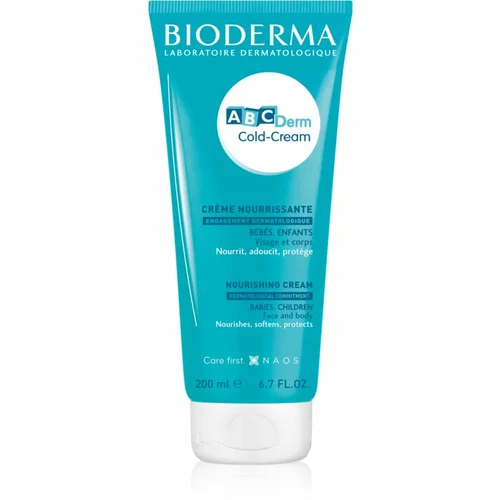 Bioderma aBCDerm Cold-Cream Face & Body negovalna zaščitna krema za obraz in telo 200 ml za otroke