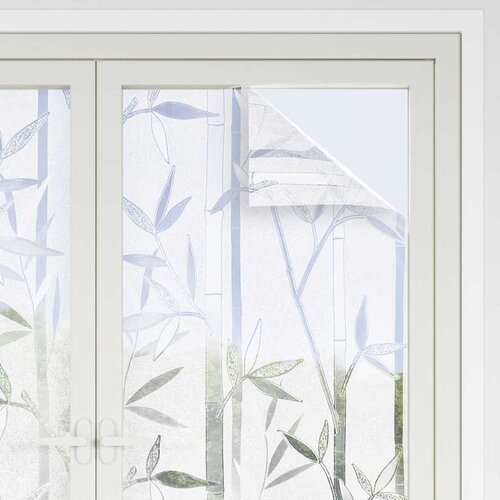  Statička folija za prozore Uzorak od bambusa 60 x 500 cm PVC Slike