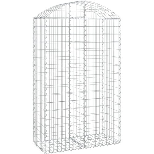  Gabionska ko&amp;scaron;ara s lukom 100x50x160/180 cm pocinčano željezo Slike