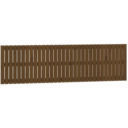 Maison Chic stensko posteljno vzglavje - vzglavna omarica - nočna omarica medeno rjavo 204x3x60 cm borovina, (21706894) Cene