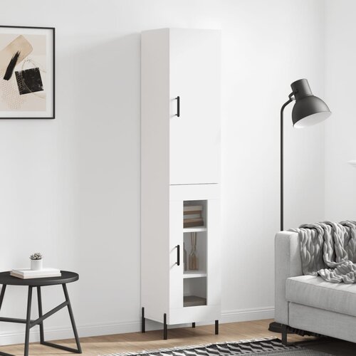 vidaXL Visoka komoda bijeli 34 5x34x180 cm od konstruiranog drva Cijene