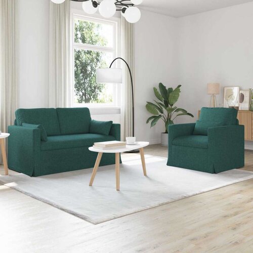SOFA 2 pcs Tamnozelena Metal Cene
