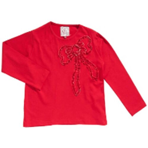 Miss Girly Majice z dolgimi rokavi T-shirt manches longues fille FANION Rdeča Cene