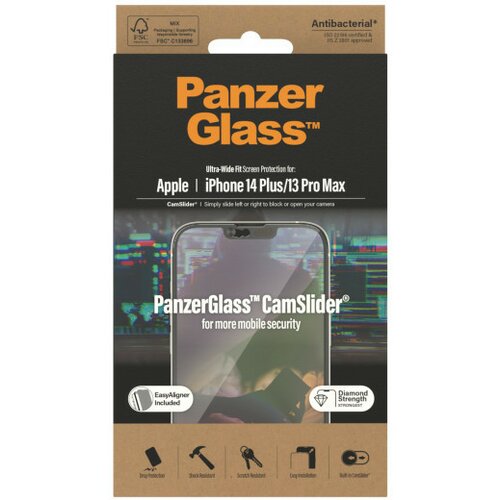 Panzerglass zaštitno staklo za iphone 13 pro Max/14 plus uwf camslider ab Slike