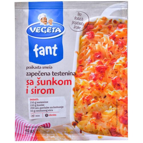 Vegeta Dodatak Fant zapečena testenina sa šunkom i sirom 40g Cene