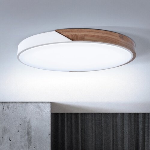  Brilagi - LED prigu&amp;scaron;iva svetiljka PILANA LED/60W/230V hrast/bela prečnik 60 cm + daljinski upravljač Slike