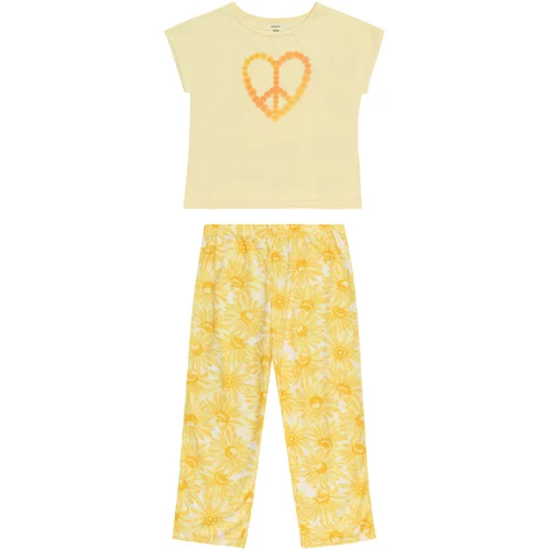 Carter's Pidžama set žuta / zlatno žuta / svijetložuta / bijela