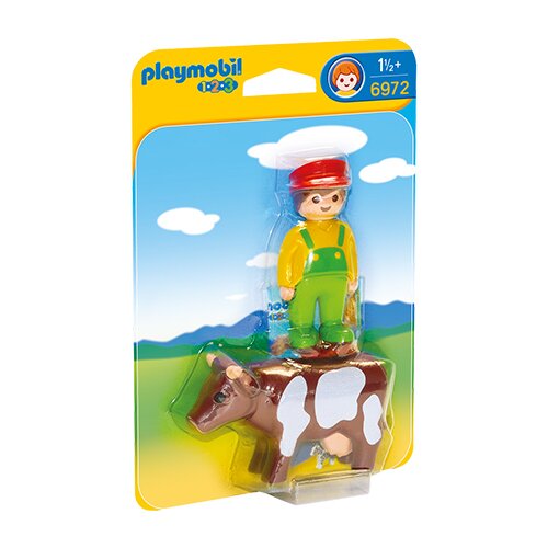 Playmobil farmer sa kravom Slike