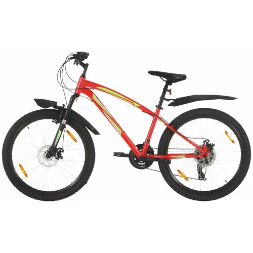 vidaXL brdski bicikl 21 brzina kotači od 26 " okvir od 36 cm crveni