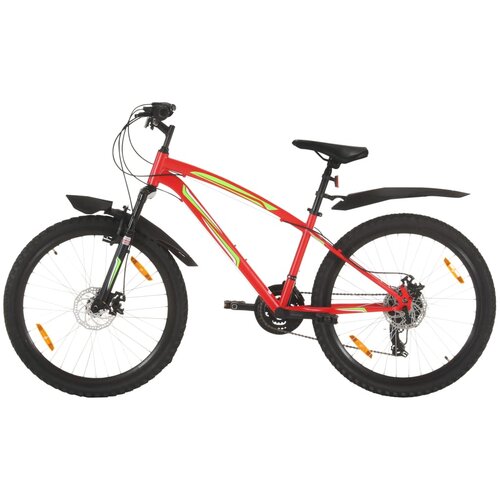 vidaXL gorsko kolo z 21 prestavami 26" kolo 36 cm rdeče Cene