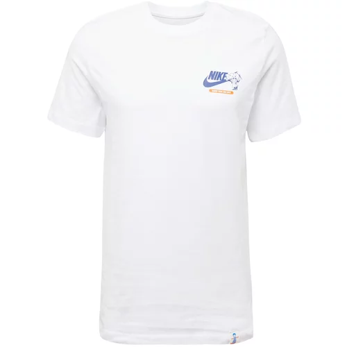Nike Sportswear Majica modra / oranžna / bela