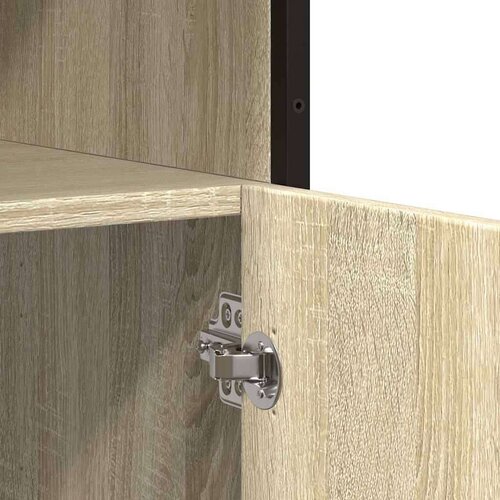  Komoda sonoma hrast 100x35x76 cm izrađeno drvo Slike