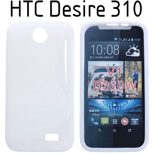  Gumijasti / gel etui S-Line za HTC Desire 310 - beli