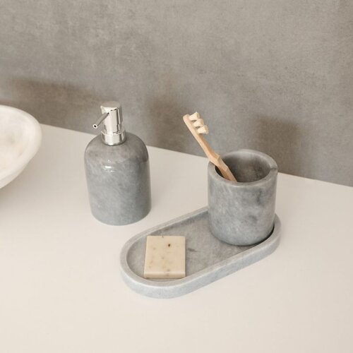  MAR07020206D grey bathroom set (3 pieces) Cene