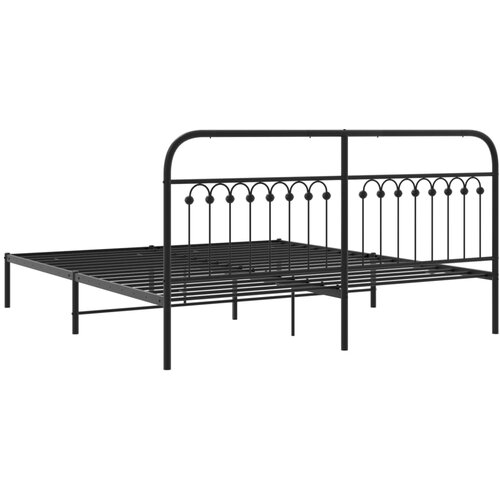  okvir za krevet s uzglavljem crni 183x203 cm Slike
