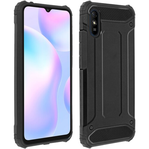 AVIZAR Ovitek za Xiaomi Redmi 9A Defender II, odporen na udarce, 1,8 metra, odporen na padce - crn, (20626379) Cene