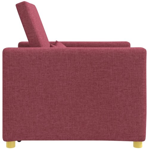 SOFA na razvlačenje Singl boja crnog vina 90 x 165 x 87 cm Slike