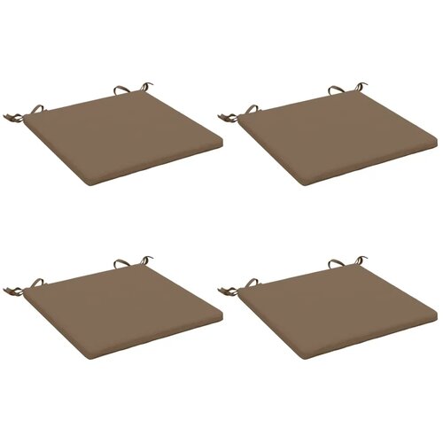  Jastučići za sjedalo od 4 dijela SOEST 4 kom. 100% poliester - Taupe (melange) 40 x 40 x 3 cm 4 Slike