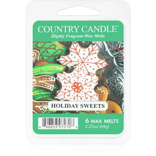 Country Candle Holiday Sweets vosak za aroma lampu 64 g