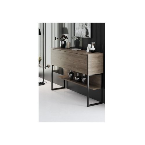 Hanah home komoda luxe black walnut Slike