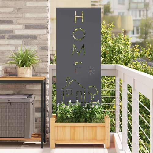  Privatnost u vrtu Antracit 50 x 140 cm Hladno valjana čelična Slike