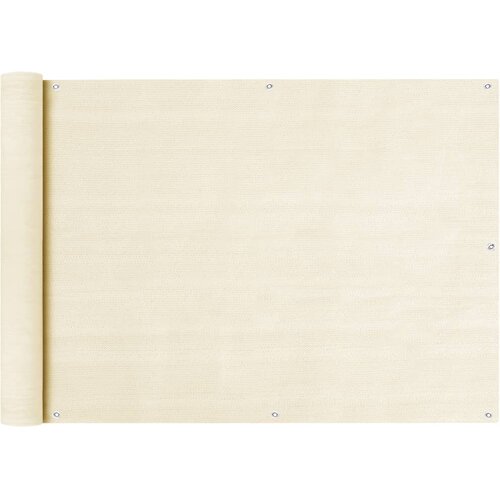 vidaXL balkonski zastor krem 75 x 400 cm HDPE Cene
