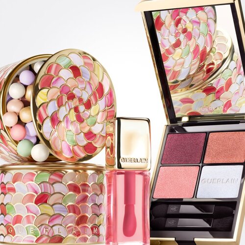 Guerlain M&amp;eacute;t&amp;eacute;orites Light Revealing Pearls of Powder tonirani biseri za obraz odtenek 03 Warm / Dor&amp;eacute; 20 g Slike