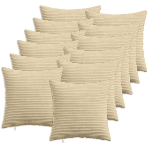  Presvlaka za jastuk 12 pcs HEERLEN Zelena Siva 50 x 50 cm Kord Cijene