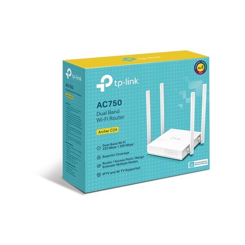 Tp-link Archer C24 AC750 Dual Band brezžični usmerjevalnik-router Slike