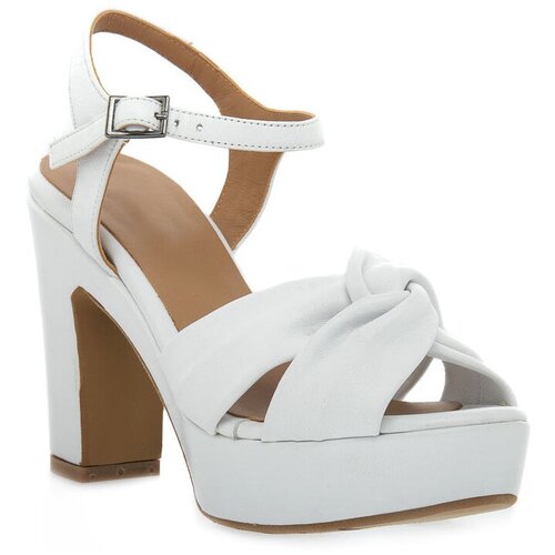 Priv Lab Sandali &amp;amp; Odprti čevlji BIANCO NAPPA Bela Slike