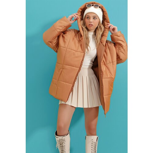 Trend Alaçatı Stili Winter Jacket - Brown - Puffer Slike