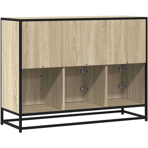  Komoda sonoma hrast 100x35x76 cm izrađeno drvo Slike