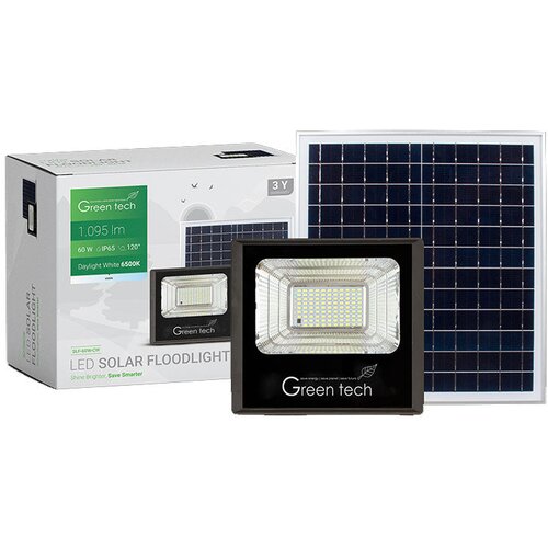  LED solarni reflektor Green Tech 60W, 6500K, IP65, solar Cene