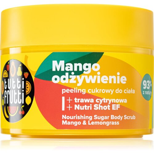 Farmona Tutti Frutti Tango Mango &amp;scaron;ećerni peeling za nježno či&amp;scaron;ćenje i njegu kože Mango &amp;amp; Lemongrass 300 g Slike
