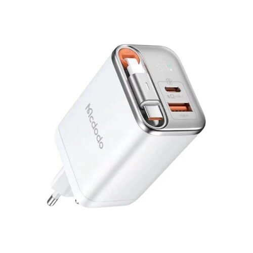 McDodo HITR STENSKI POLNILEC NAPAJALNIK 2X USB-C USB-A PD GAN 67W BELA, (5000259940) Cene