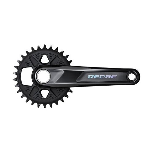 Shimano fc-m6120-1, deore, for rear 12-speed, 2-pcs fc, 175mm, 32t w/o cg, w/o bb parts, for chain line 55mm, ind.pack Pogon ( EFCM61201EX Slike