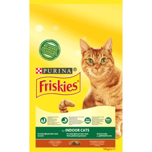 Friskies Cat Indoor Piletina i Povrće - 10 kg Slike