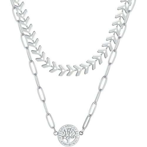 Moment ženska ogrlica GX2082B srebrna Slike