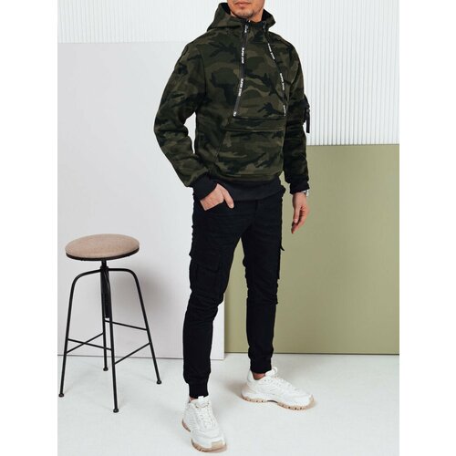 DStreet Men's Camouflage Hooded Sweatshirt Black Slike