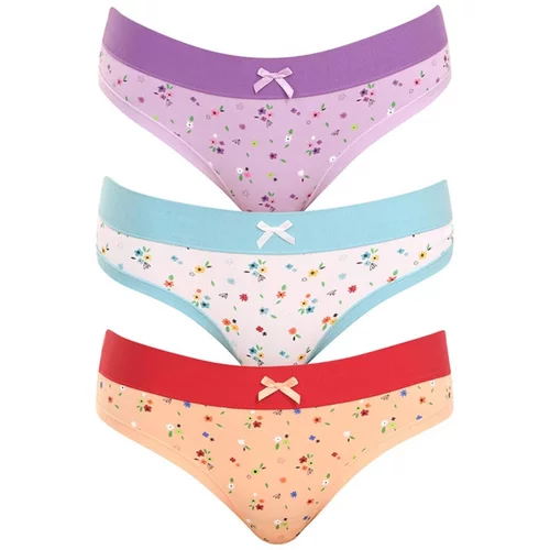 Andrie 3PACK Women's panties multi-colored (PS 2860)