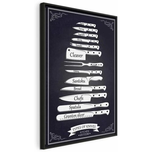  Slika - Kitchen Collection (1 Part) Vertical 40x60 U crnom drvenom okviru Cene