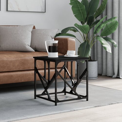  Stolić za kavu crni 45 x 45 x 47,5 cm od konstruiranog drva Cijene