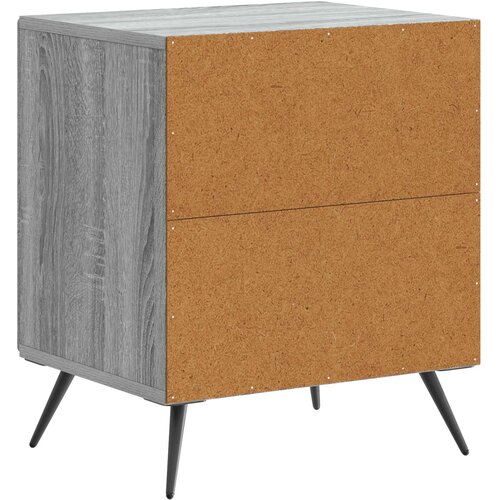  Noćni ormar 2 kom. Siva sonoma 43 x 34,5 x 50 cm Slike