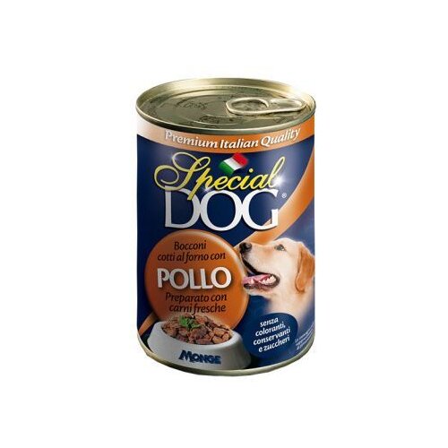 Monge Special Dog piletina, komadići hrane za pse u konzervi 400 g Slike