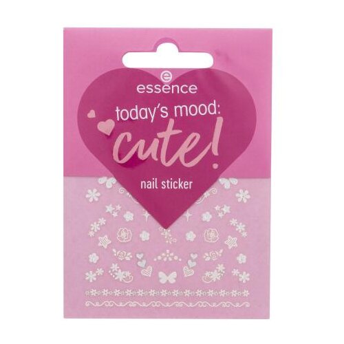 Essence Nail Stickers Today's Mood: Cute! Set nalepke za nohte 44 kos za ženske Cene
