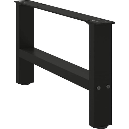 VidaXL noge kavne mizice črna 2 kosa 60x(30-31) cm jeklo Slike