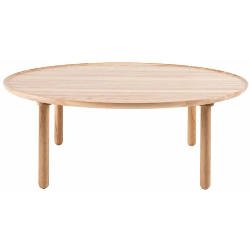 Gazzda Okrogla mizica iz hrastovega lesa v naravni barvi ø 100 cm Mu - Gazzda