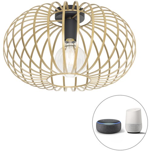 QAZQA Pametna stropna svetilka zlata 39 cm z WiFi G95 - Johanna Cene