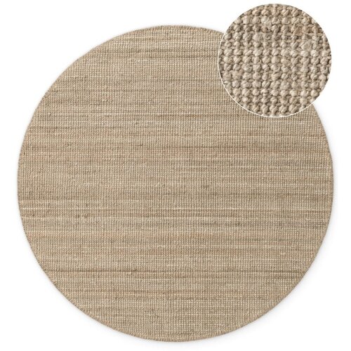 Hanse Home Sivo-rjava okrogla preproga iz jute ø 200 cm Bouclé Jaipur – Cene